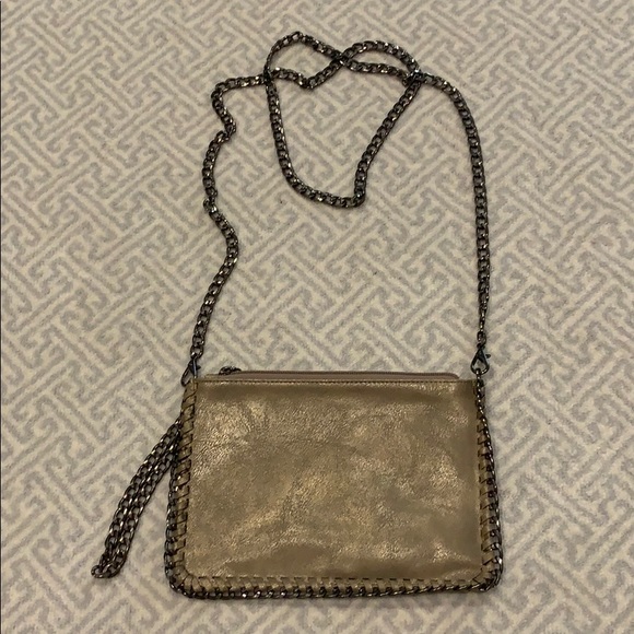 Handbags - Gold Sheen Cross Body